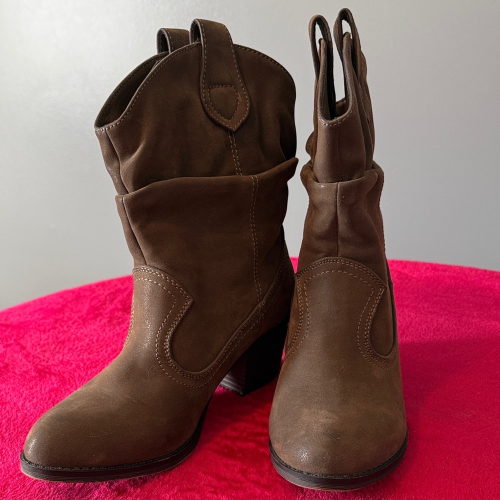 Rocket Dog Dark Brown Heeled Boots